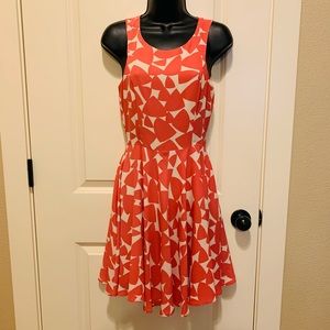 NWT Lavender Brown Coral Print Dress Size XS